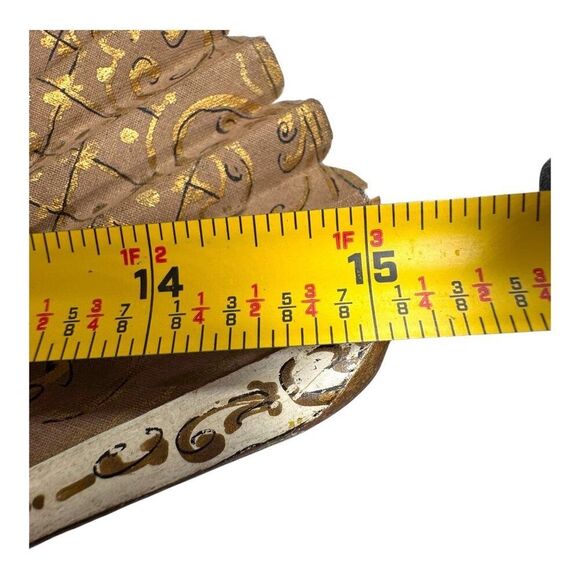 Vintage Alexandre Hand-Painted Folding Fan Signed Gold & Courting Couple READ - Picture 5 of 11